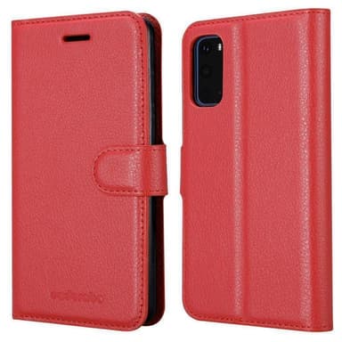 Samsung Galaxy S20 Suojakuori Lompakkokotelo (Punainen)