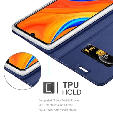 Huawei Y6S Suojakuori Lompakkokotelo (Sininen)