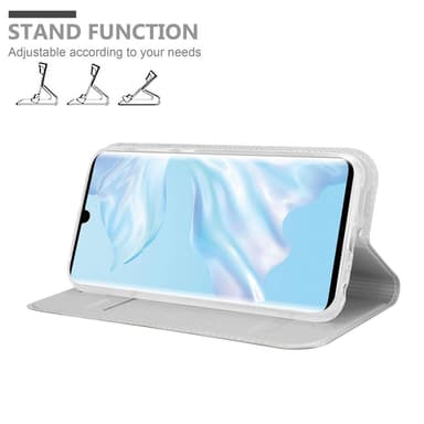 Huawei P30 PRO Suojakuori Lompakkokotelo (Hopea)