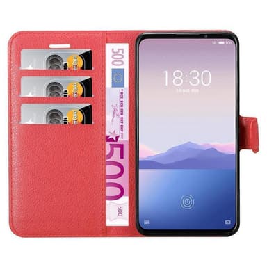 MEIZU 16Xs Suojakuori Lompakkokotelo (Punainen)