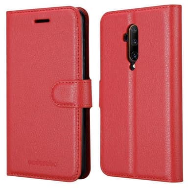OnePlus 7T PRO Suojakuori Lompakkokotelo (Punainen)