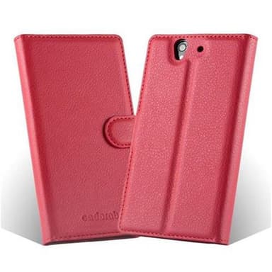 Sony Xperia Z Suojakuori Lompakkokotelo (Punainen)