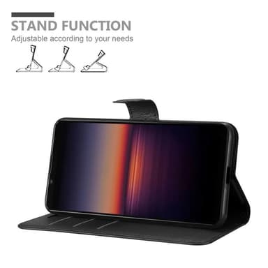 Sony Xperia 1 II Suojakuori Lompakkokotelo (Musta)