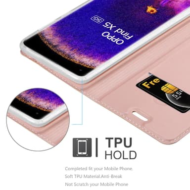 Oppo FIND X5 Suojakuori Lompakkokotelo