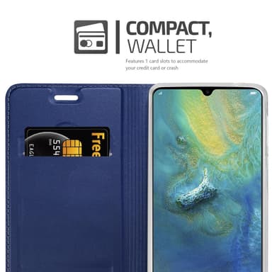 Huawei MATE 20 Suojakuori Lompakkokotelo (Sininen)
