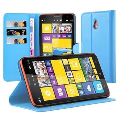 Nokia Lumia 1320 Suojakuori Lompakkokotelo (Sininen)