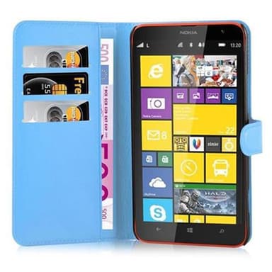 Nokia Lumia 1320 Suojakuori Lompakkokotelo (Sininen)
