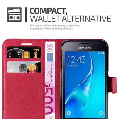 Samsung Galaxy J1 2015 Suojakuori Lompakkokotelo