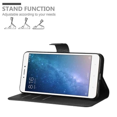Xiaomi Mi MAX 2 Suojakuori Lompakkokotelo (Musta)