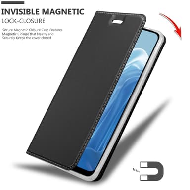 Realme 7 5G Suojakuori Lompakkokotelo (Musta)