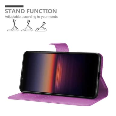 Sony Xperia 1 II Suojakuori Lompakkokotelo (Violetti)