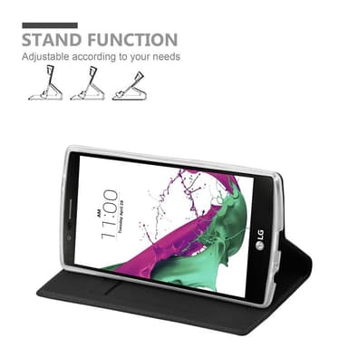 LG G4 / G4 PLUS Suojakuori Lompakkokotelo (Musta)