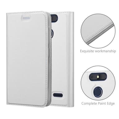 ZTE Blade V8 MINI Suojakuori Lompakkokotelo (Hopea)