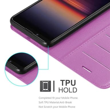 Sony Xperia 1 II Suojakuori Lompakkokotelo (Violetti)