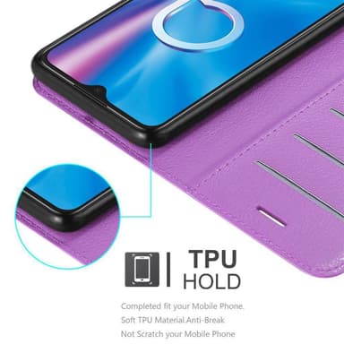 Alcatel 1S 2020 Suojakuori Lompakkokotelo (Violetti)