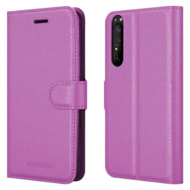 Sony Xperia 1 II Suojakuori Lompakkokotelo (Violetti)