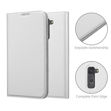 LG STYLUS 2 Suojakuori Lompakkokotelo (Hopea)