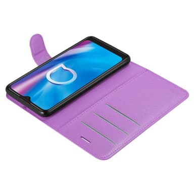 Alcatel 1S 2020 Suojakuori Lompakkokotelo (Violetti)