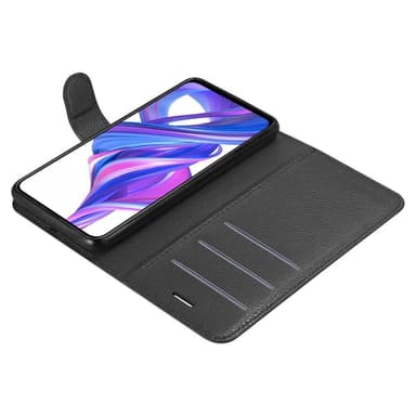 Honor 9X PRO Suojakuori Lompakkokotelo (Musta)