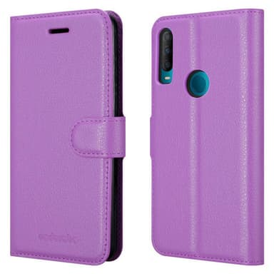 Alcatel 1S 2020 Suojakuori Lompakkokotelo (Violetti)