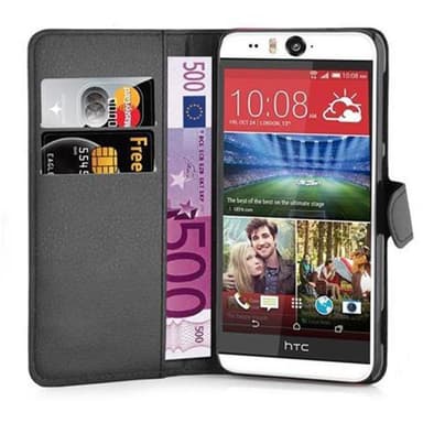 HTC Desire EYE Suojakuori Lompakkokotelo (Musta)
