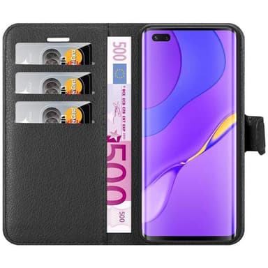 Huawei NOVA 7 PRO 5G Suojakuori Lompakkokotelo (Musta)