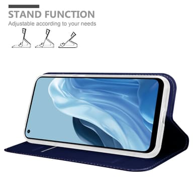 Realme 7 5G Suojakuori Lompakkokotelo (Sininen)
