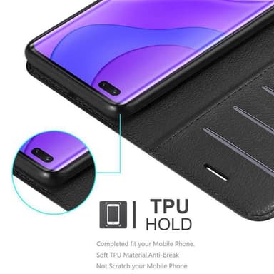 Huawei NOVA 7 PRO 5G Suojakuori Lompakkokotelo (Musta)