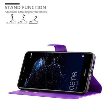 Huawei P10 LITE Suojakuori Lompakkokotelo (Violetti)