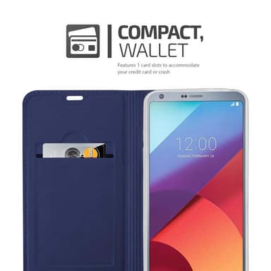 LG G6 Suojakuori Lompakkokotelo (Sininen)