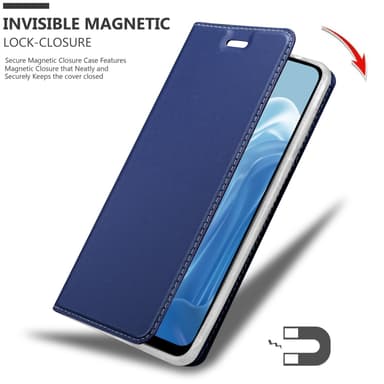 Realme 7 5G Suojakuori Lompakkokotelo (Sininen)