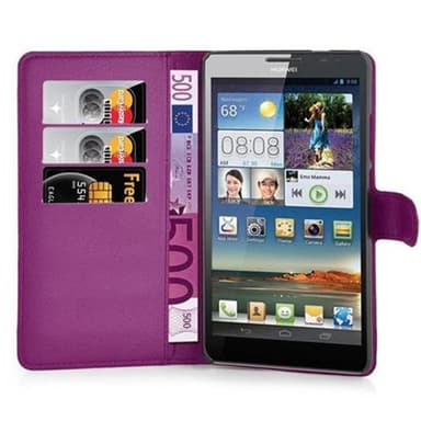 Huawei D3 MATE 7 Suojakuori Lompakkokotelo (Violetti)