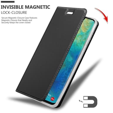 Huawei MATE 20 PRO Suojakuori Lompakkokotelo (Musta)