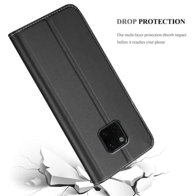 Huawei MATE 20 PRO Suojakuori Lompakkokotelo (Musta)