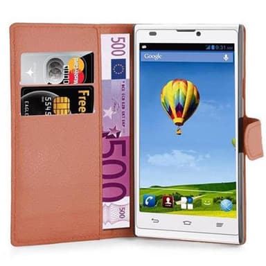 ZTE Blade L2 Suojakuori Lompakkokotelo (Ruskea)