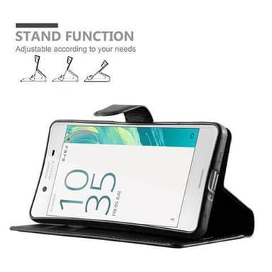 Sony Xperia X Suojakuori Lompakkokotelo (Musta)