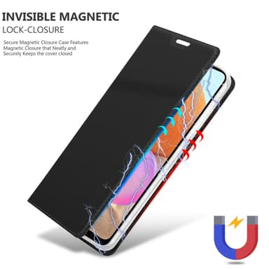 Samsung Galaxy A32 4G Suojakuori Lompakkokotelo (Musta)