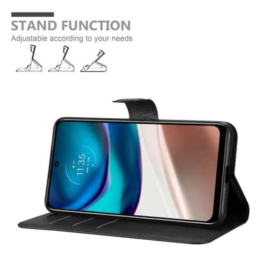 Motorola MOTO G42 Suojakuori Lompakkokotelo (Musta)