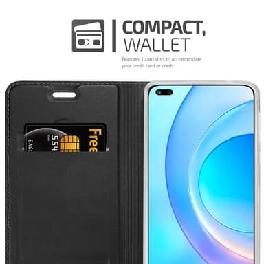 Honor 50 LITE Suojakuori Lompakkokotelo (Musta)