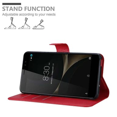 ZTE Nubia N1 LITE Suojakuori Lompakkokotelo (Punainen)