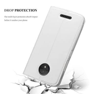 Motorola MOTO C Suojakuori Lompakkokotelo (Hopea)