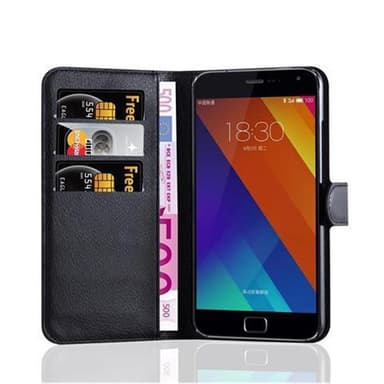 MEIZU MX5 Suojakuori Lompakkokotelo (Musta)