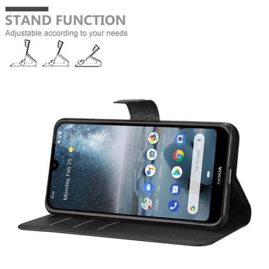 Nokia 4.2 Suojakuori Lompakkokotelo (Musta)