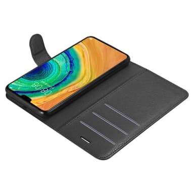 Huawei MATE 30 Suojakuori Lompakkokotelo (Musta)