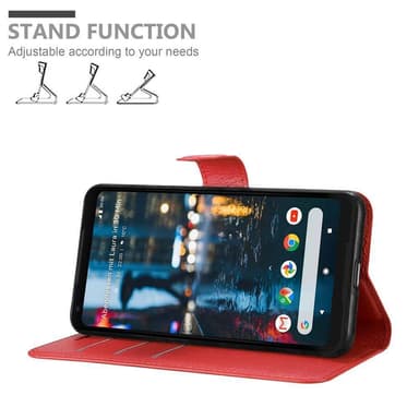 Google PIXEL 2 XL Suojakuori Lompakkokotelo (Punainen)