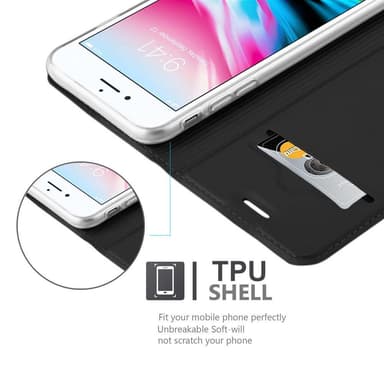 iPhone 7 / 7S / 8 / SE 2020 Suojakuori Lompakkokotelo