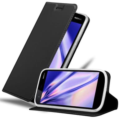 Nokia 1 2018 Suojakuori Lompakkokotelo (Musta)
