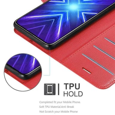 Honor 9X Suojakuori Lompakkokotelo (Punainen)