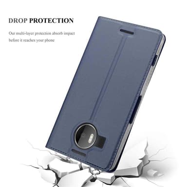 Nokia Lumia 950 XL Suojakuori Lompakkokotelo (Sininen)