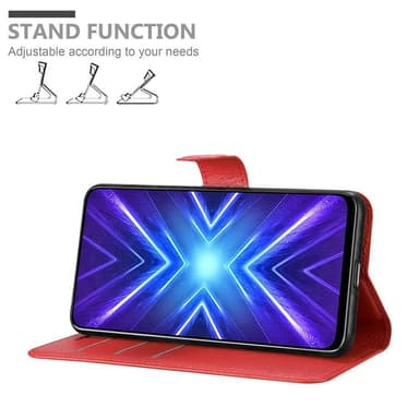 Honor 9X Suojakuori Lompakkokotelo (Punainen)